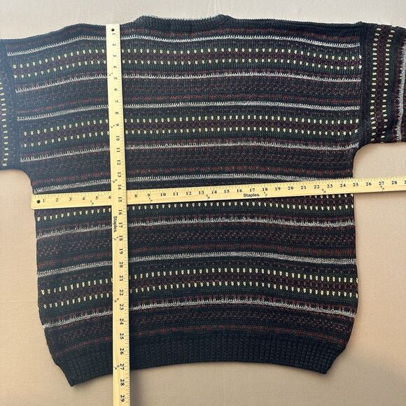 Vintage Bugle Boy Sweater Men's Size XL Crewneck 90s Pullover Knitted Acrylic - Picture 4 of 4
